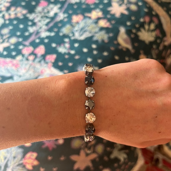 Sabika Navy Silver and Grey Bracelet - Picture 4 of 5